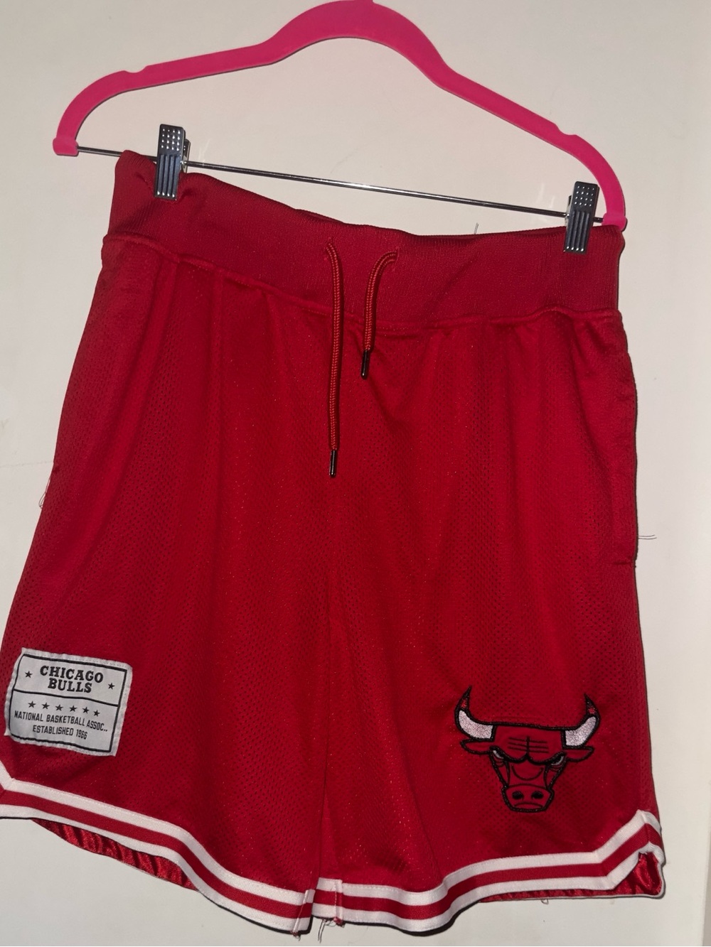 NBA Red Chicago Bulls Athletic Shorts
